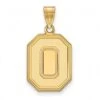 Discount - Ohio State Buckeyes Sterling Silver Gold Plated Large Pendant