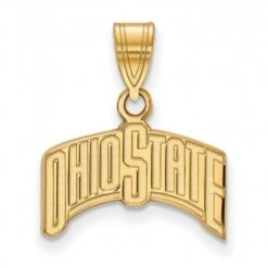 Discount - Ohio State Buckeyes Sterling Silver Gold Plated Medium Pendant