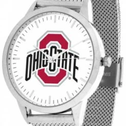Discount - Ohio State Buckeyes Silver Mesh Statement Watch