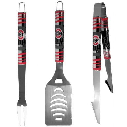 Discount - Ohio State Buckeyes 3 Piece Tailgater BBQ Set 1 Discount - Ohio State Buckeyes 3 Piece Tailgater BBQ Set