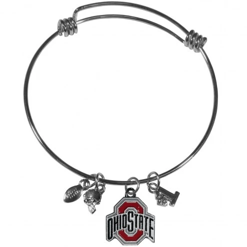 Discount - Ohio State Buckeyes Charm Bangle Bracelet 1 Discount - Ohio State Buckeyes Charm Bangle Bracelet