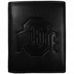 Discount - Ohio State Buckeyes Embossed Leather Tri-fold Wallet
