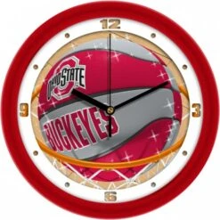Discount - Ohio State Buckeyes Slam Dunk Wall Clock