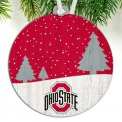 Discount - Ohio State Buckeyes Snow Scene Ornament