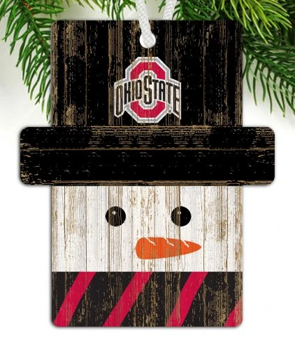 Discount - Ohio State Buckeyes Snowman Ornament 1 Discount - Ohio State Buckeyes Snowman Ornament