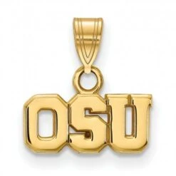 Discount - Ohio State Buckeyes Sterling Silver Gold Plated Small Pendant