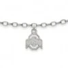 Discount - Ohio State Buckeyes Sterling Silver Anklet