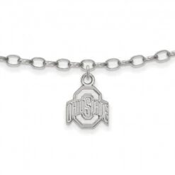 Discount - Ohio State Buckeyes Sterling Silver Anklet