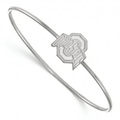 Discount - Ohio State Buckeyes Sterling Silver Bangle Slip on Bracelet