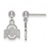 Discount - Ohio State Buckeyes Sterling Silver Dangle Ball Earrings