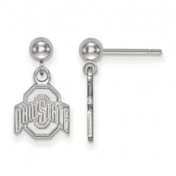 Discount - Ohio State Buckeyes Sterling Silver Dangle Ball Earrings