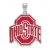 Discount - Ohio State Buckeyes Sterling Silver Extra Large Enameled Pendant