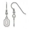 Discount - Ohio State Buckeyes Sterling Silver Extra Small Dangle Earrings