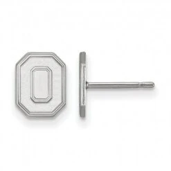 Discount - Ohio State Buckeyes Sterling Silver Extra Small Post Earrings