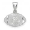 Discount - Ohio State Buckeyes Sterling Silver Football with Logo Pendant