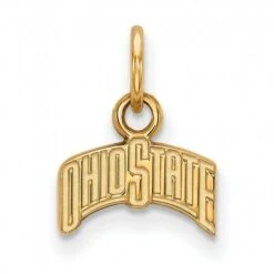 Discount - Ohio State Buckeyes Sterling Silver Gold Plated Extra Small Pendant