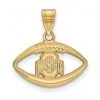 Discount - Ohio State Buckeyes Sterling Silver Gold Plated Football Pendant
