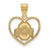 Discount - Ohio State Buckeyes Sterling Silver Gold Plated Heart Pendant