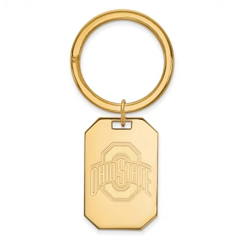 Discount - Ohio State Buckeyes Sterling Silver Gold Plated Key Chain 1 Discount - Ohio State Buckeyes Sterling Silver Gold Plated Key Chain