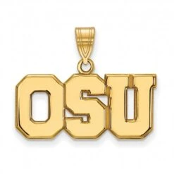 Discount - Ohio State Buckeyes Sterling Silver Gold Plated Large Pendant