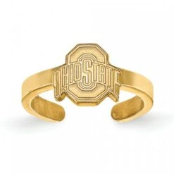 Discount - Ohio State Buckeyes Sterling Silver Gold Plated Toe Ring