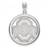 Discount - Ohio State Buckeyes Sterling Silver Large Circle Pendant