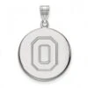 Discount - Ohio State Buckeyes Sterling Silver Large Disc Pendant