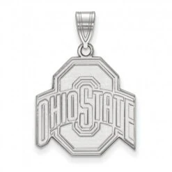 Discount - Ohio State Buckeyes Sterling Silver Large Pendant