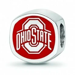 Discount - Ohio State Buckeyes Sterling Silver Logo Bead