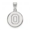 Discount - Ohio State Buckeyes Sterling Silver Medium Disc Pendant