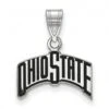 Discount - Ohio State Buckeyes Sterling Silver Medium Enameled Pendant