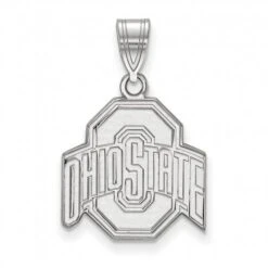 Discount - Ohio State Buckeyes Sterling Silver Medium Pendant
