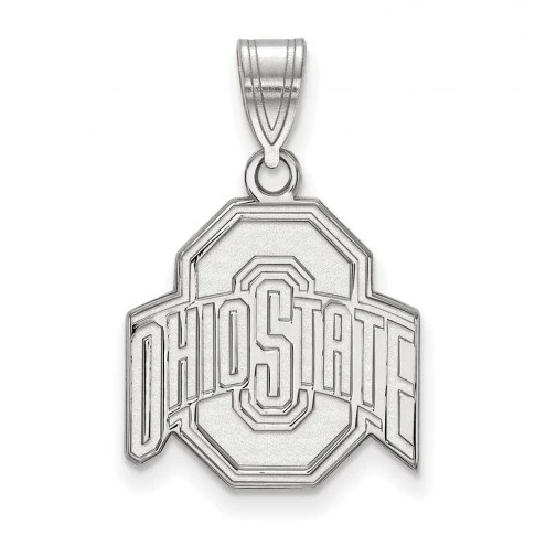 Discount - Ohio State Buckeyes Sterling Silver Medium Pendant 1 Discount - Ohio State Buckeyes Sterling Silver Medium Pendant
