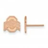 Discount - Ohio State Buckeyes Sterling Silver Rose Gold Plated Extra Small Post Earrings