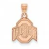 Discount - Ohio State Buckeyes Sterling Silver Rose Gold Plated Small Pendant
