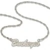 Discount - Ohio State Buckeyes Sterling Silver Script Necklace