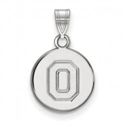 Discount - Ohio State Buckeyes Sterling Silver Small Disc Pendant