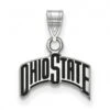 Discount - Ohio State Buckeyes Sterling Silver Small Enamel Pendant