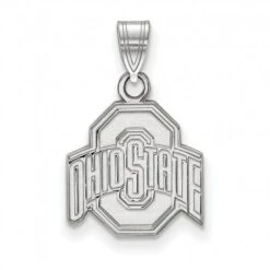 Discount - Ohio State Buckeyes Sterling Silver Small Pendant
