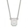 Discount - Ohio State Buckeyes Sterling Silver Small Pendant Necklace