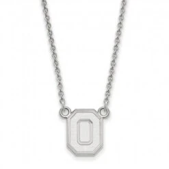 Discount - Ohio State Buckeyes Sterling Silver Small Pendant Necklace