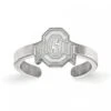 Discount - Ohio State Buckeyes Sterling Silver Toe Ring
