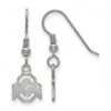 Discount - Ohio State Buckeyes Sterling Silver Extra Small Dangle Earrings