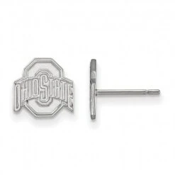 Discount - Ohio State Buckeyes Sterling Silver Extra Small Post Earrings