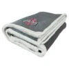 Discount - Ohio State Buckeyes Subtle Waffle Sherpa Throw Blanket