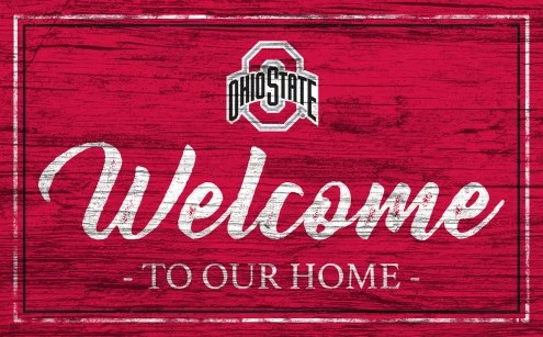 Discount - Ohio State Buckeyes Team Color Welcome Sign 1 Discount - Ohio State Buckeyes Team Color Welcome Sign