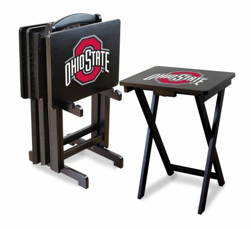 Discount - Ohio State Buckeyes TV Trays - Set of 4 1 Discount - Ohio State Buckeyes TV Trays - Set of 4