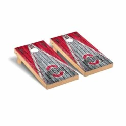 Discount - Ohio State Buckeyes Weathered Triangle Cornhole Game Set