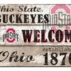 Discount - Ohio State Buckeyes Welcome 3 Plank Sign