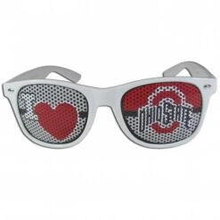 Discount - Ohio State Buckeyes White I Heart Game Day Shades
